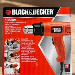Black & Decker Red Heat Gun with Dual Settings 1350W New!